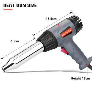 handskit plastic welding gun hot air gun baking gun car repair welding rod infinite temperature regulation European gauge