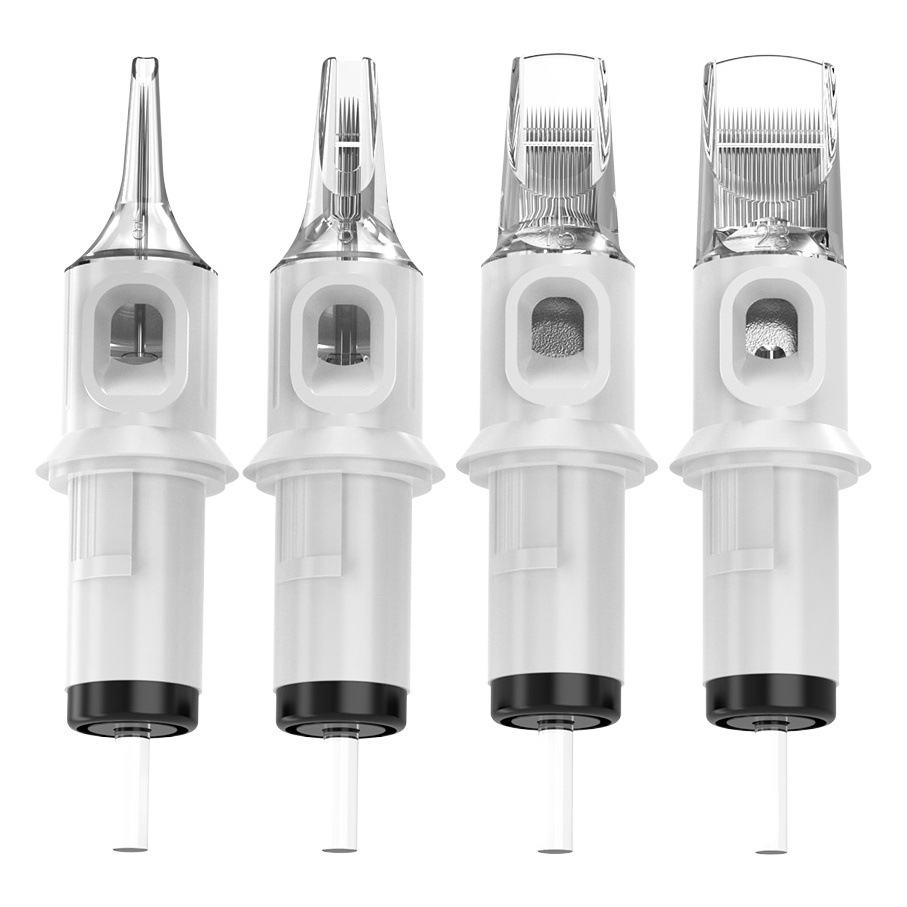 Agujas de Tatuaje Desechables con Diseño de Dragón Bordado, Agujas Integradas RL RM para Sombreado y Contorno, Compatibles con OEM, en Stock, Entrega Rápida