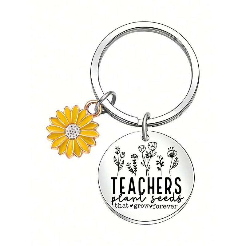 Amazon's Best-Selling Bee Heart Stainless Steel Keychain for Graduation and Teacher's Day, for Teachers, Mentors and Fathers