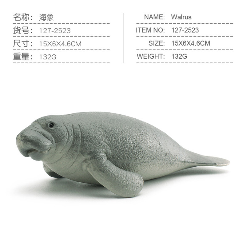 Exportación transfronteriza de la cognición de los niños Simulación de focas Leones marinos Animales Marinos Modelo de Ornamentación de escritorio