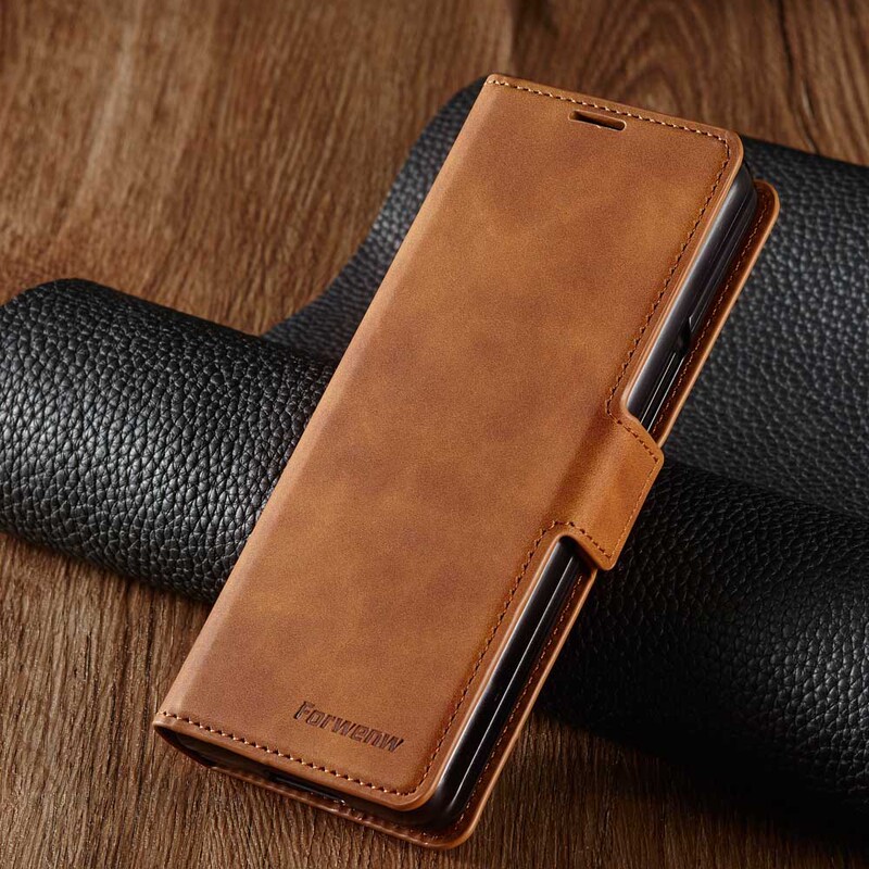 Suitable for Samsung Z Fold 50% off Foldable Screen 8-Flip Phone Case, Fold7 Wallet Card Holder, Fold6 Magnetic Buckle Leather Case