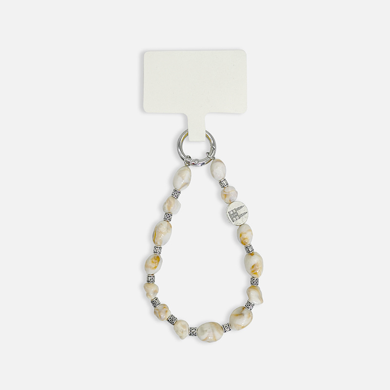 31g Weight Mobile Phone Lanyard Classification 1 Piece Quantity Acrylic Material Solid Color Pattern Beaded Design Bohemian Style Bohemian Solid Color Arylic Beaded Mobile Phone Lanyard 9