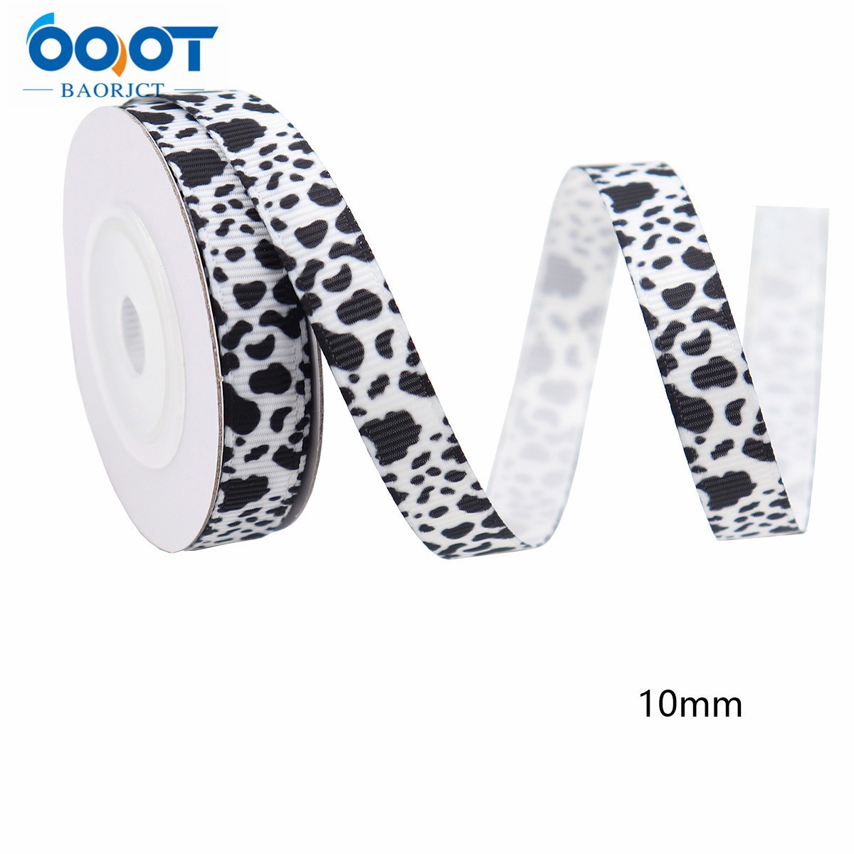 Cinta con patrón de leche cinta acanalada de transferencia de calor corona hecha a mano caja de regalo embalaje decoración de fiesta de granja cinta