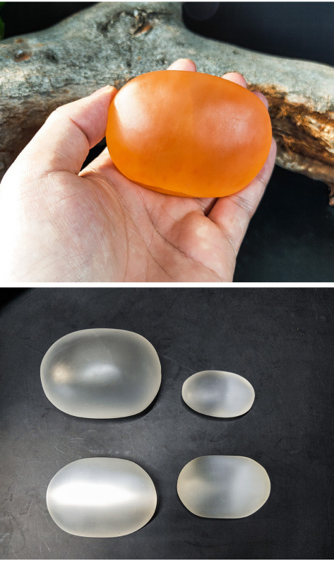 Selenite摩洛哥透石膏能量疗愈石把玩件天然石膏鹅卵石精品 仪式工具 图 5