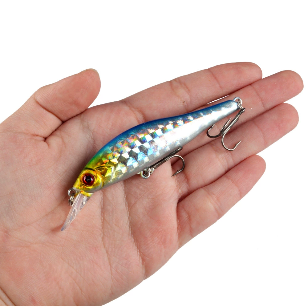 Sinking Minnow Lure, 9.5 cm 11.5 g, #6 Enhanced Hooks, Realistic Sea/Freshwater Bait