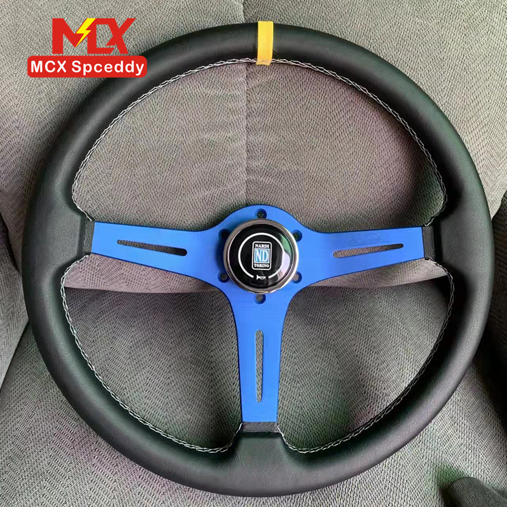 inch 370mm genuine – Universal Steering wheel - blue