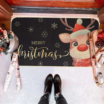 Christmas Cartoon Floor Mat | Avtomobil döşəmə paspasları - christmas-10-4060cm