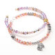 4mm domestic superior glass rice beads double color aurora double pointed beads beaded handmade diy beaded bracelet material accessories