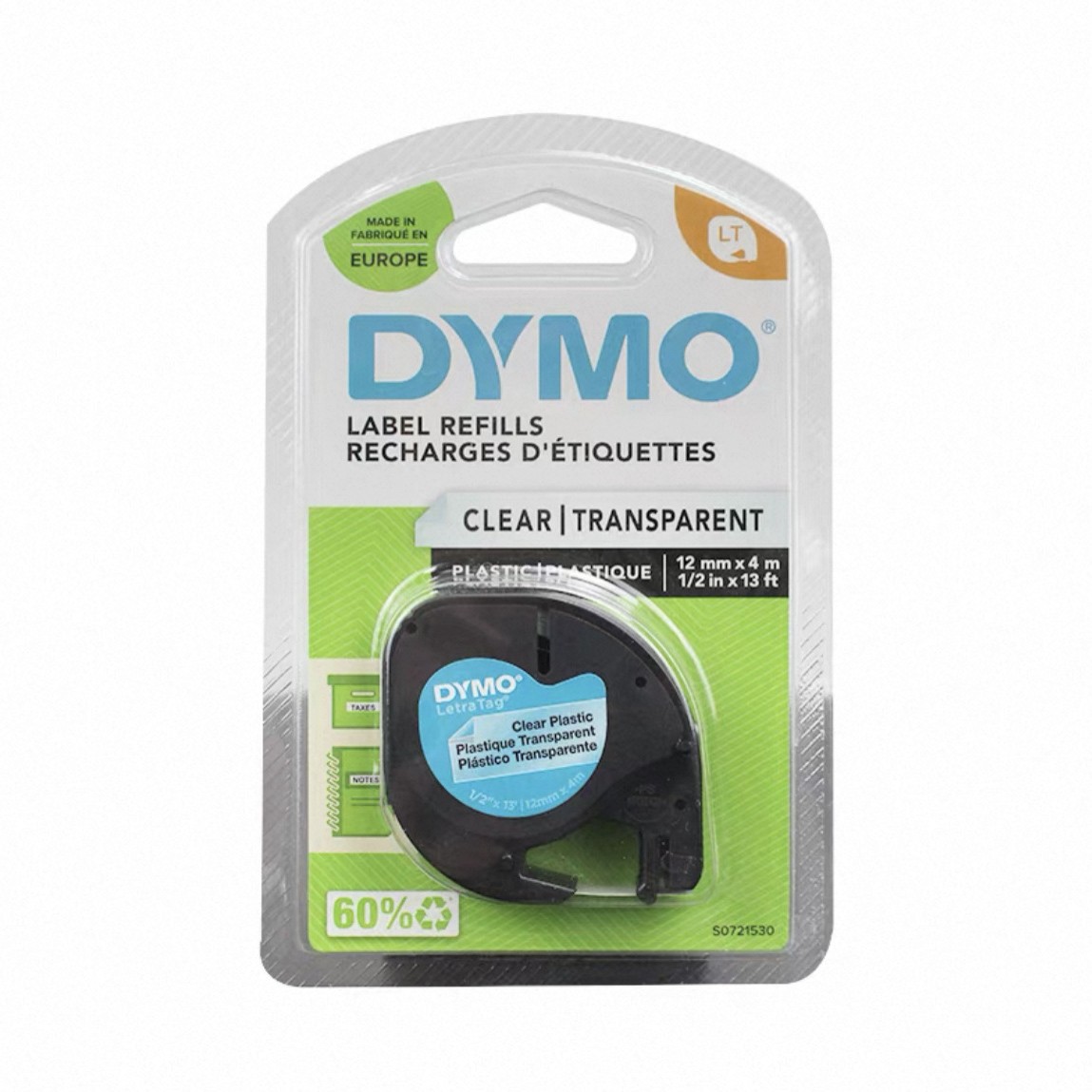 Impresora DYMO LT-100H Papel de etiquetas 91201 / 91221 Cintas de tinta LetraTag fácil de pegar 12mm image 12