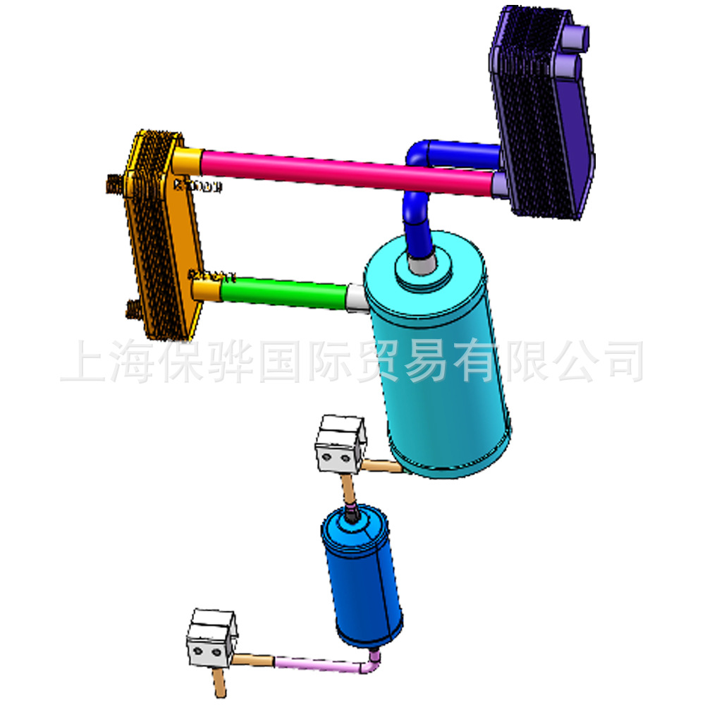 17Nm³/min不锈钢预冷器在高压气源处理系统中实现小尺寸高效换热