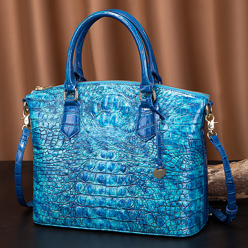 Crocodile Brahman 3D Neue Handtasche aus echtem Leder für Damen Doukuai Live Broadcast Organization_voghion.com