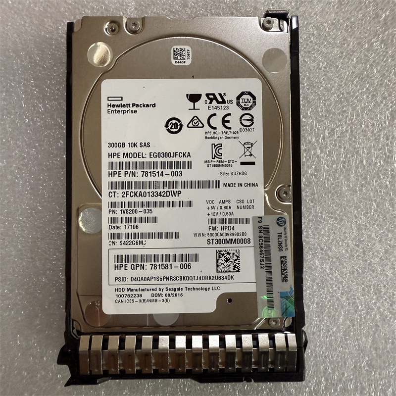 For HP 785410-001 300G 10K SAS 12G 2.5 785067-B21 G9 Hard Drive