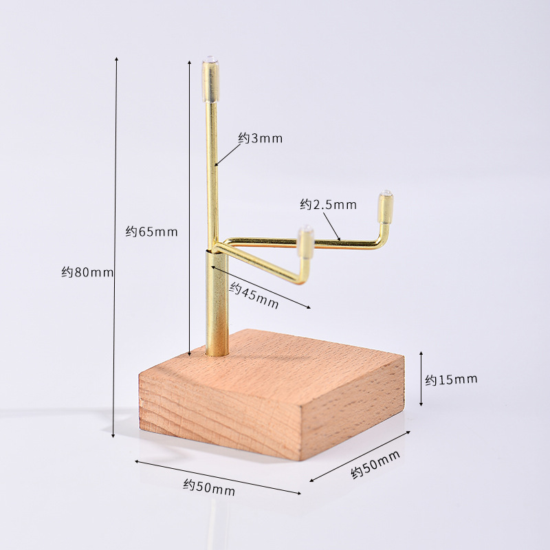 Brújula de haya ordinaria de 50 mm (oro)