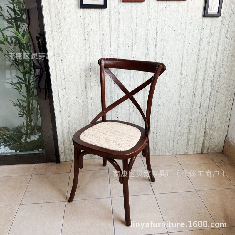 Mesas y sillas cuadradas de madera maciza retro americana combinación cafetería tienda de té con leche tienda de postres restaurante occidental barra de limpieza mesa comercial