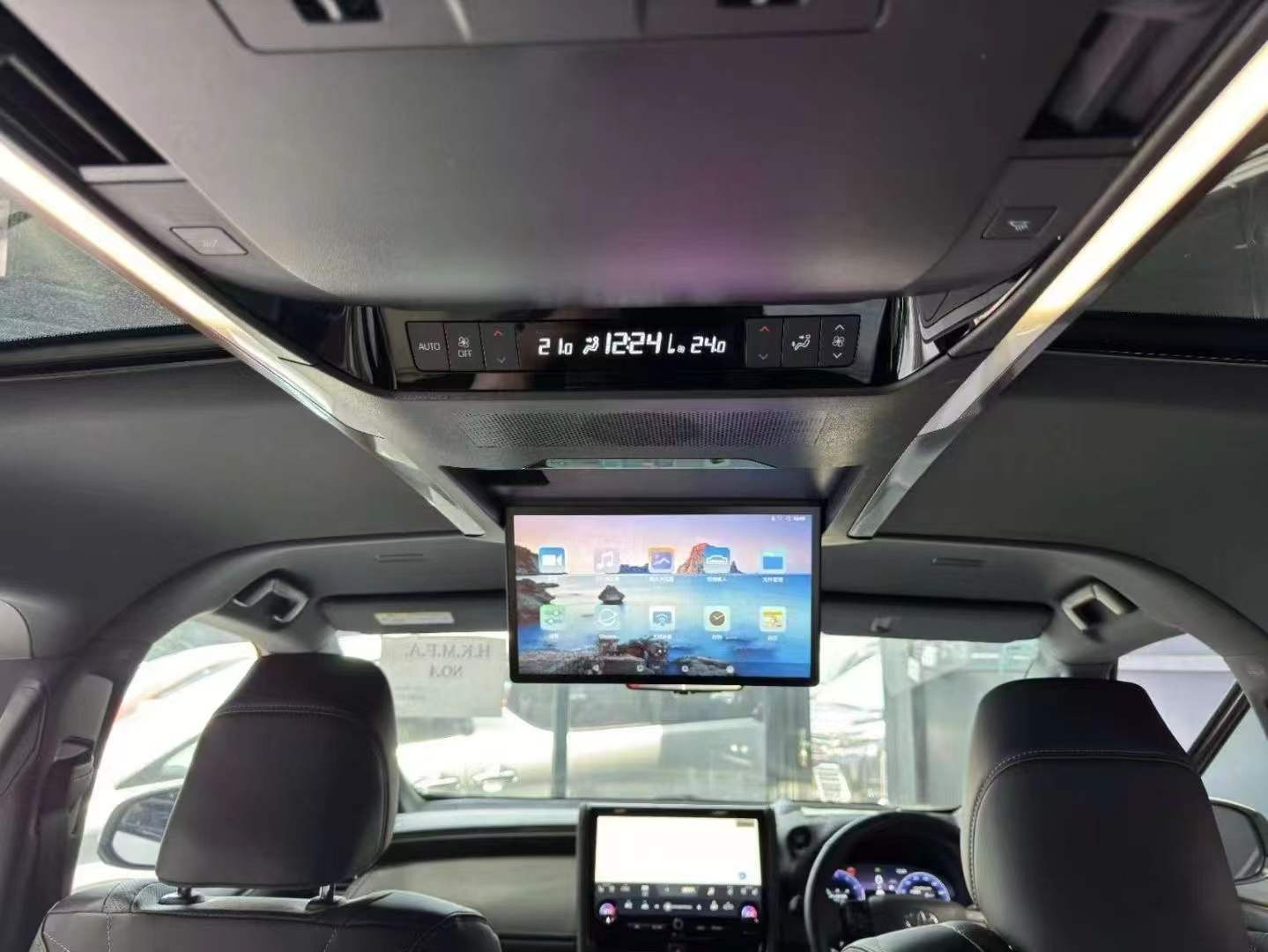 Alpha Ar40 Dedicated Ceiling-Mounted Display 15.6inch Electric Ceiling-Mounted Android Display Car Ceiling-Mounted Tv
