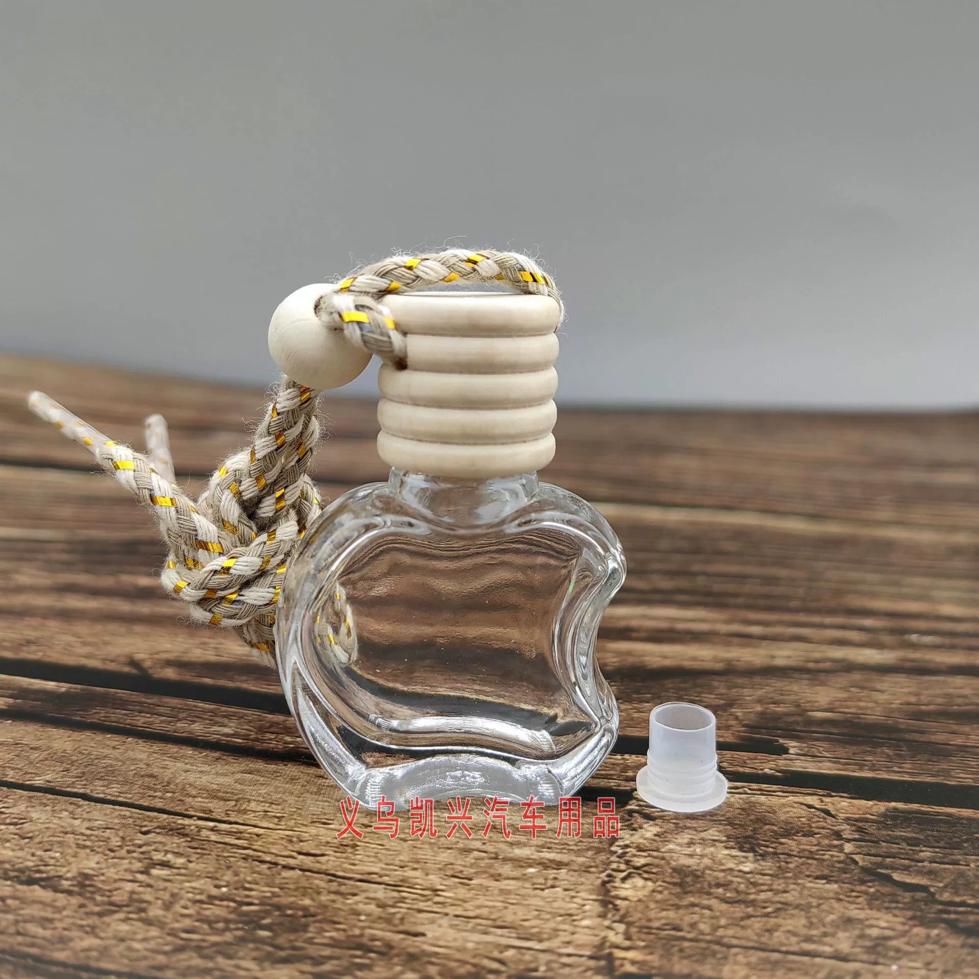 Пятипроводная крышка, 10 мл, яблочное стекло, флакон для духов, автомобильный кулон, подвеска, флакон для духов, пустая бутылка, автомобильный кулон, пустая бутылка