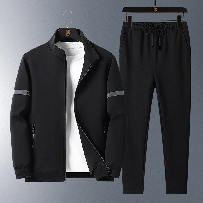 Cross-border hombre casuales con capuzas delgada suéter hombre primavera y otoño grande traje de papá traje deportivo traje de pantalones recto