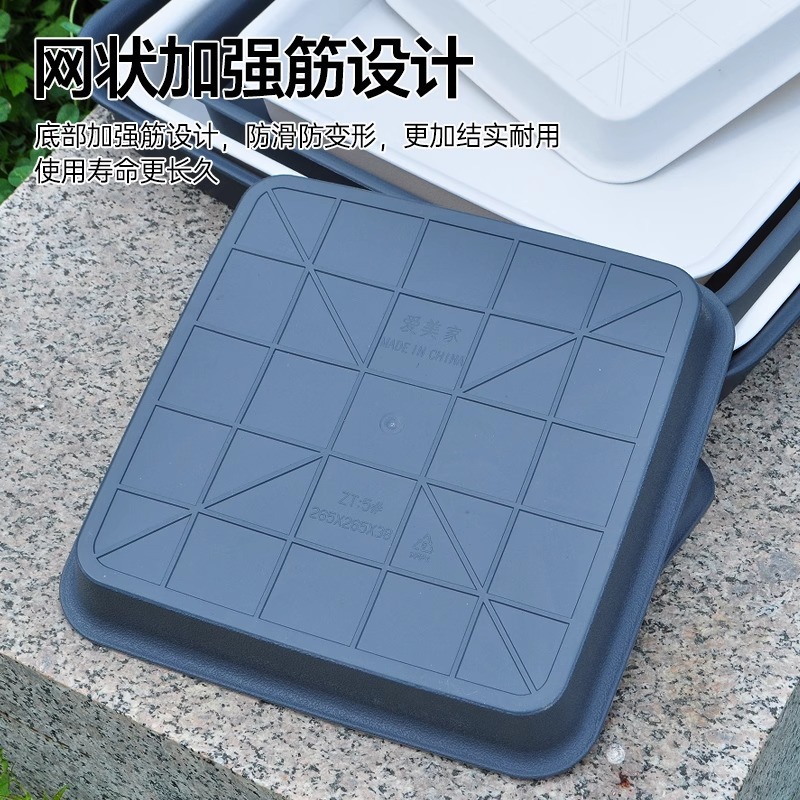 正方形植木鉢トレイマット植木鉢ベースベース樹脂フラワートレイシャーシポットホルダー正方形植木鉢水受けトレイ|undefined
