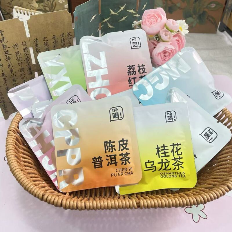 Weekly Good Tea Selection: Mixed Fruit Tea Bags, Individually Packaged, Jasmine Green Tea, Student Tea Bags for Class