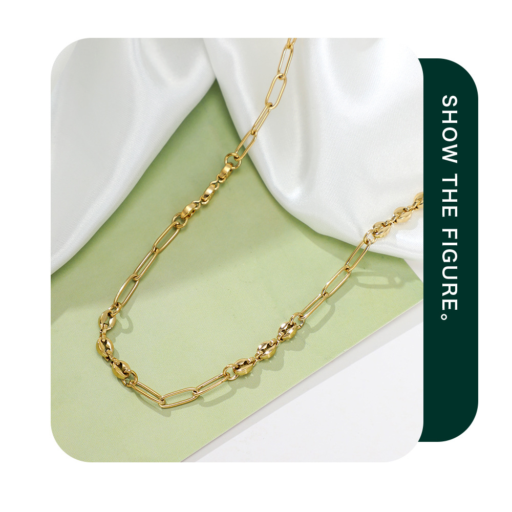 Fashion Geometric Stainless Steel Plating Necklace 1 Piece