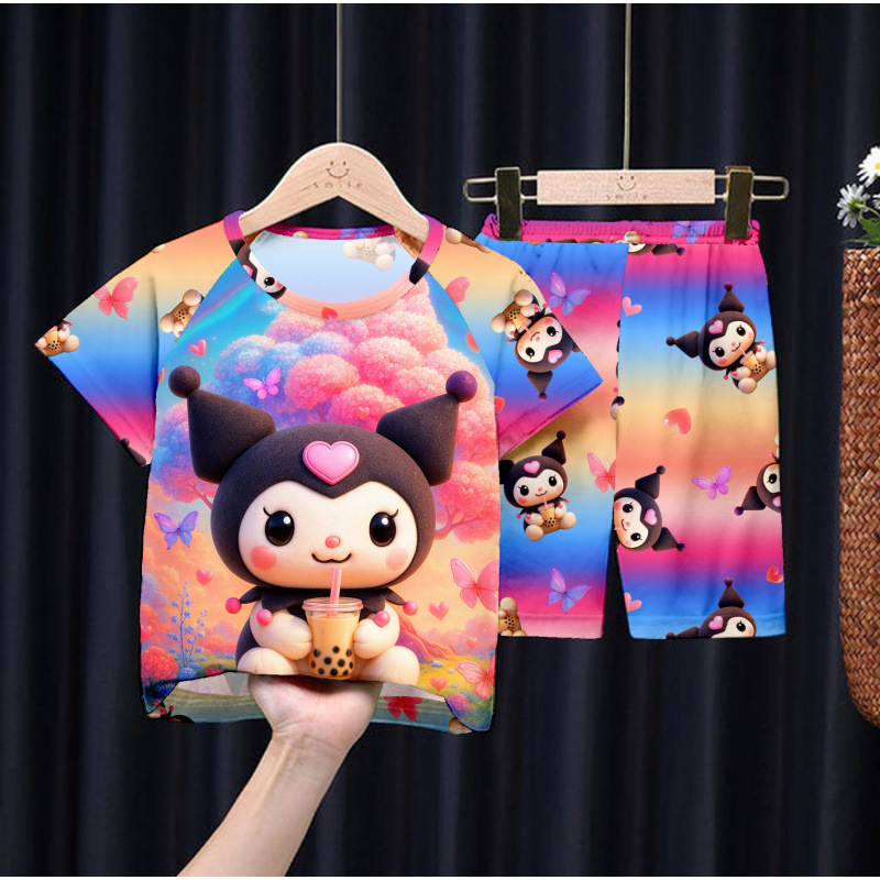 D short set milk tea kulomi