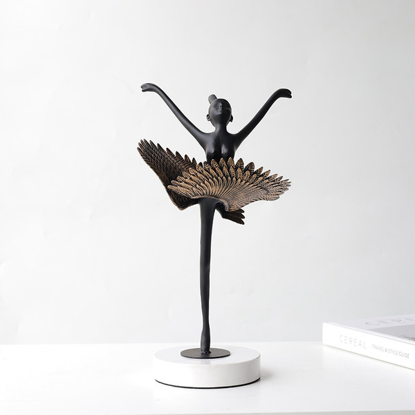 Modern light luxury metallic girl ballet craft gifts