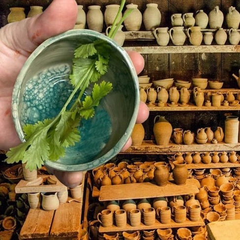 跨境新品 Pottery Herb Stripper Bowl 树脂香草剥离碗药草剥离器|undefined