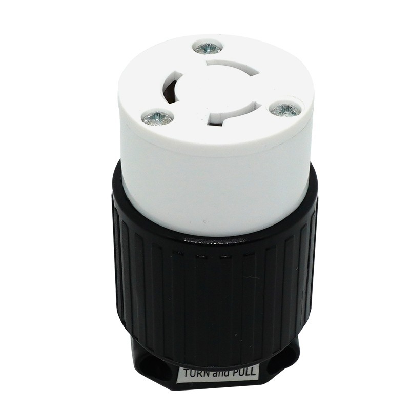 台湾隆光NEMAL6-15R 美规引挂式防松插座LK-7312连接器UL 15A250V