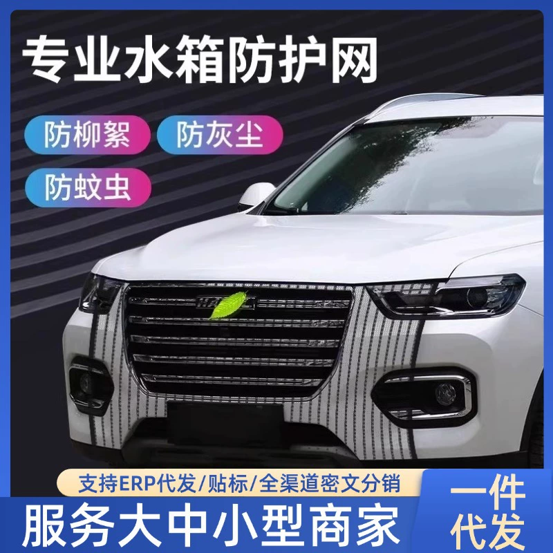 Модная автомобильная передняя сетка от насекомых, защита радиатора, пылезащитная маска, универсальная