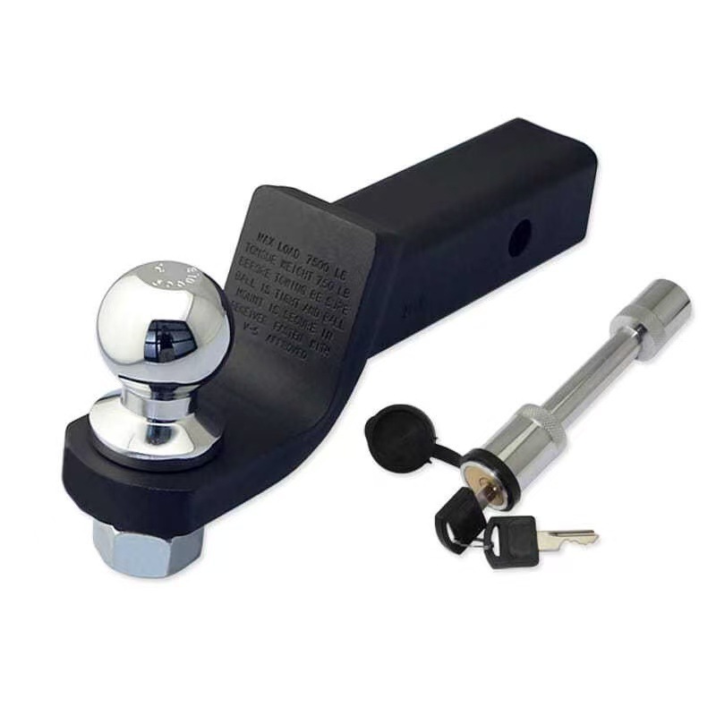 Cross-Border Ball Head Hitch Pin 2inch Trailer Arm with Pin Lock Trailer Hook Towing Hook Off-Road Vehicle Modification Parts