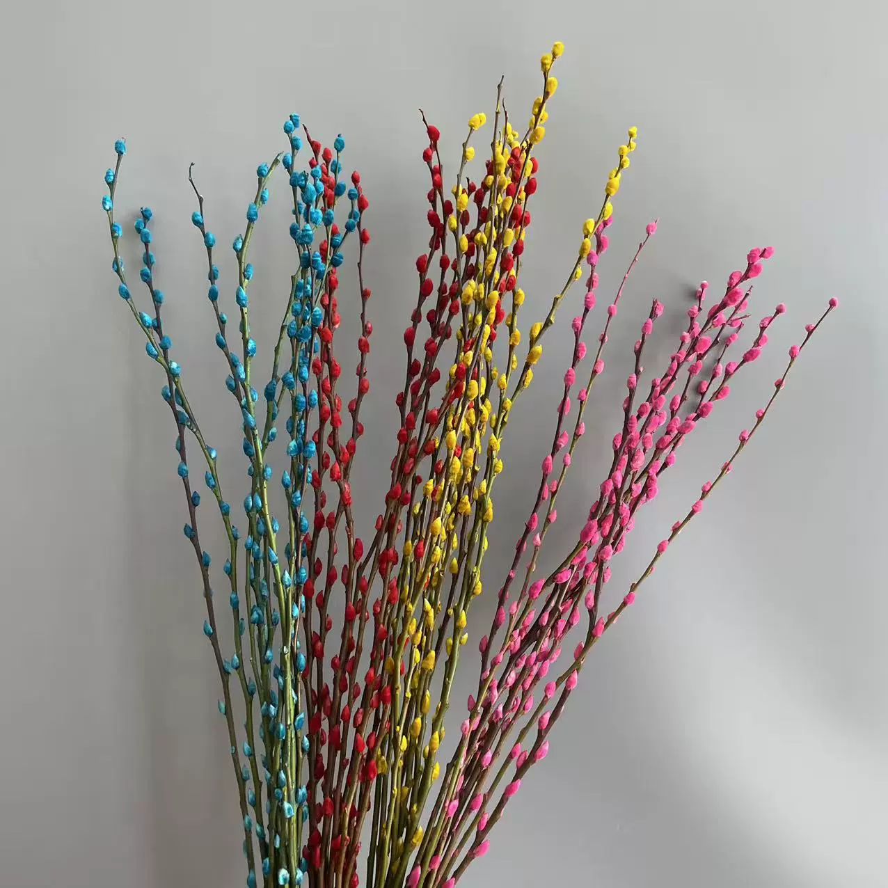 银柳永生花干花摆件客厅室内家居装饰品桌面花束干枝婚庆花材批发