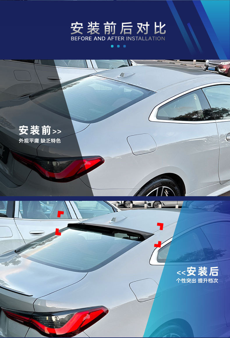MP Front Lip Side Skirt Rear Lip Corner Rear Blade Wing for BMW 4 Series G22 G23