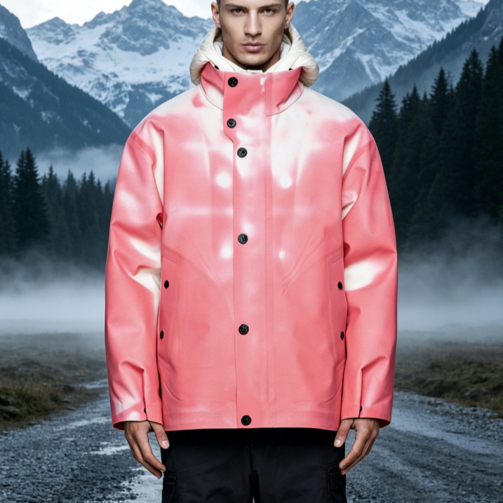 Foreign trade men's jacket, temperature-sensitive color-changing casual outdoor sports fleece-lined windbreaker coat, winter European and American men's clothing wholesale Foreign trade men's jacket, temperature-sensitive color-changing casual outdoor sports fleece-lined windbreaker coat, winter European and American men's clothing wholesale