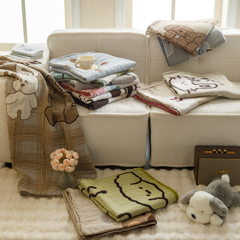 Saugstarkes Vierlagiges Baumwollmusselin Badetuch Für Babys_voghion.com