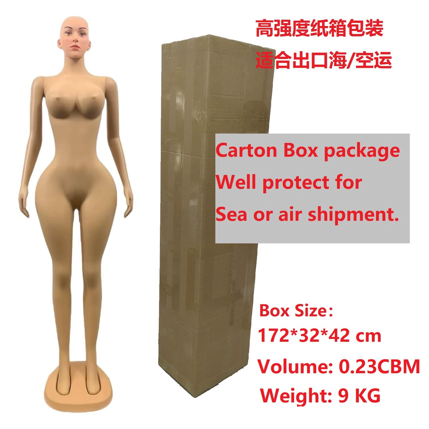 Extra Large Model Head African Model North America Hot Curvy BBL mannequins Tan color
