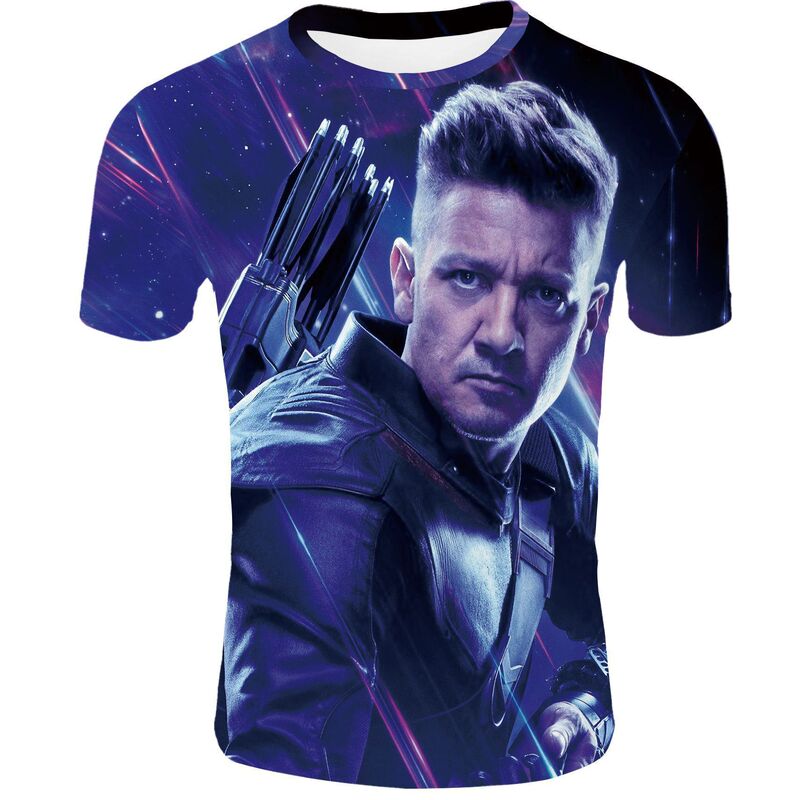 2019 Avengers 4 Hawkeye Short-Sleeved T-Shirt Men 2019/Women