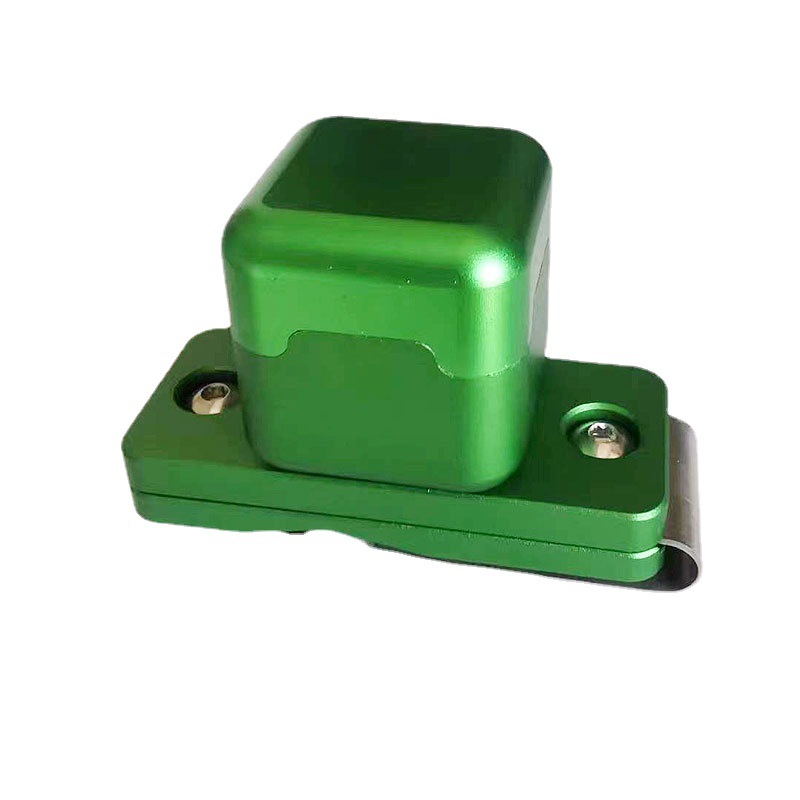 Cinturón cuadrado de aluminio hebilla tipo chocolate tapa metal chocolate clip traje billar varilla cuero cabeza accesorios suministros de billar