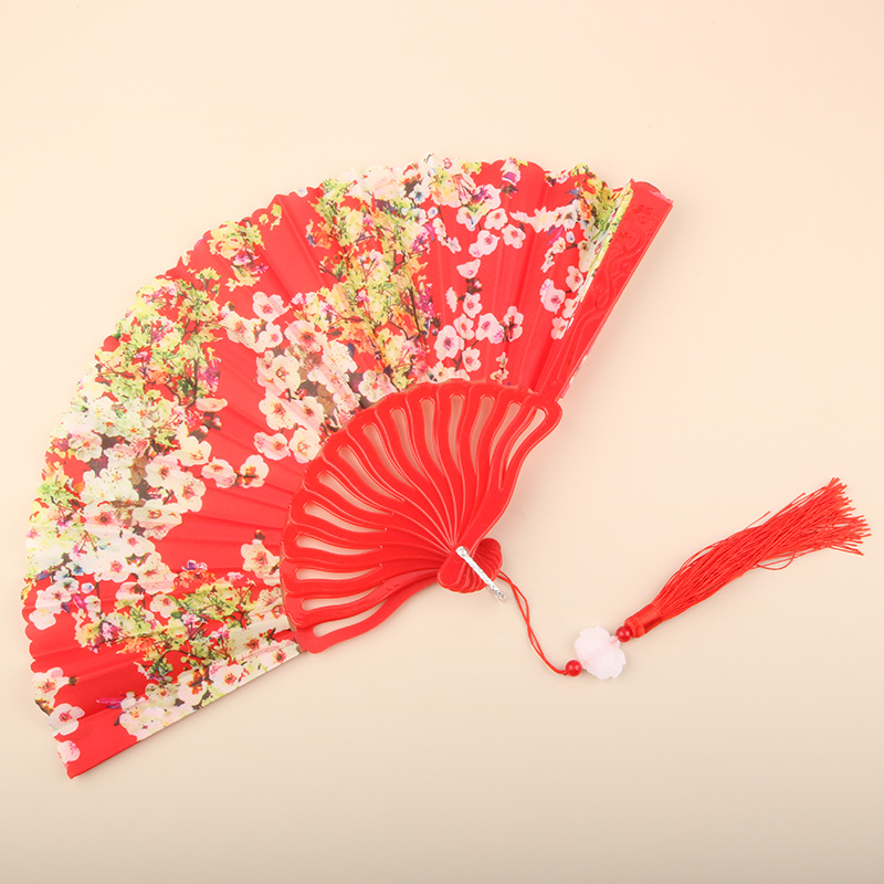 Abanico Plegable de Encaje de Plástico, Estampado, para Danza image 98