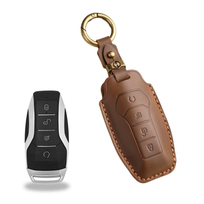 Car key bag for Byd Key Cover Tang - type-a-brown