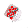 Resin, fruit acrylic brand ring, suitable for import, new collection