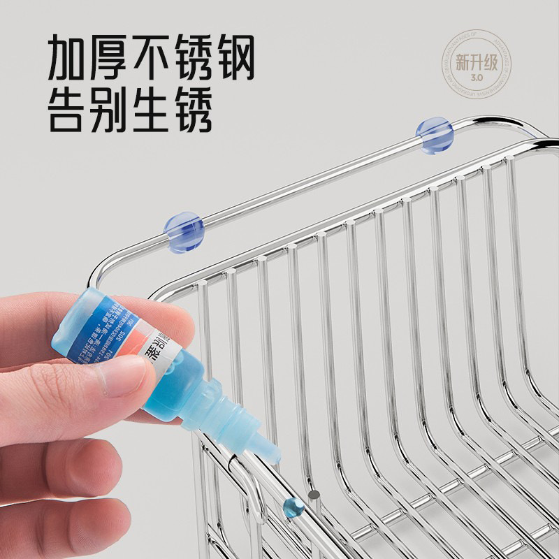 Cesta de drenaje lavavajillas de drenaje estante de platos de acero inoxidable telescópico estante de cocina platos platos almacenamiento de filtración de agua