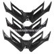 Motorcycle modification accessories universal spoiler cover lower lip bird mouth air knife lower lip fixed wing