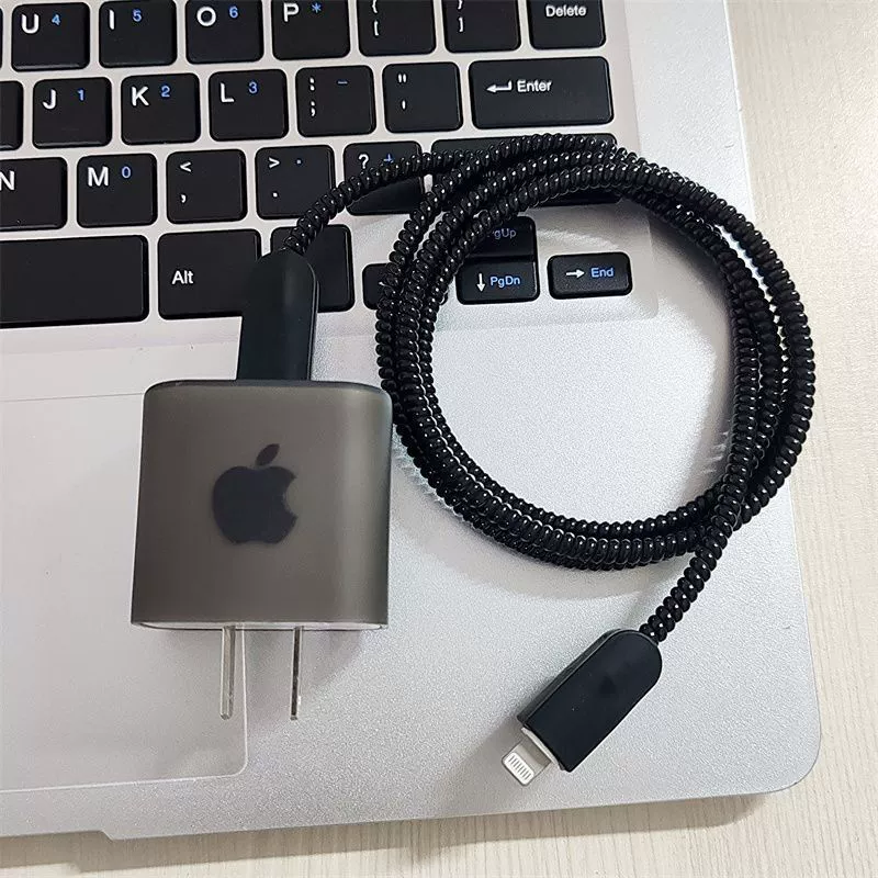 Применимо Apple 20/18w зарядное устройство iphone чехол для мобильного телефона кабель для передачи данных прикуса простой черный мягкий чехол