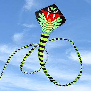 Kite for Adults, Giant Extra-Large Weifang Kite for Adults, Large High-End Year of the Snake, Extra-Long Tail, Easy to Fly in the Breeze
