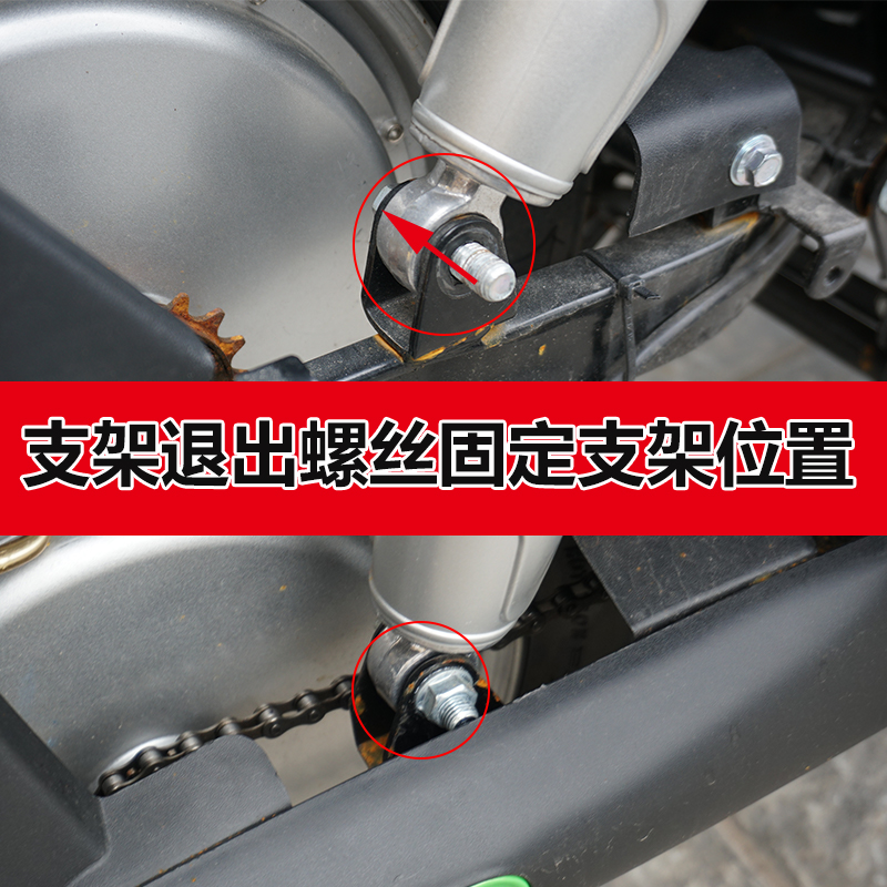 Electric vehicle rear seat footrests, shock-absorbing side pedals, extended and widened footrests, foldable rear footrest accessories for electric bikes