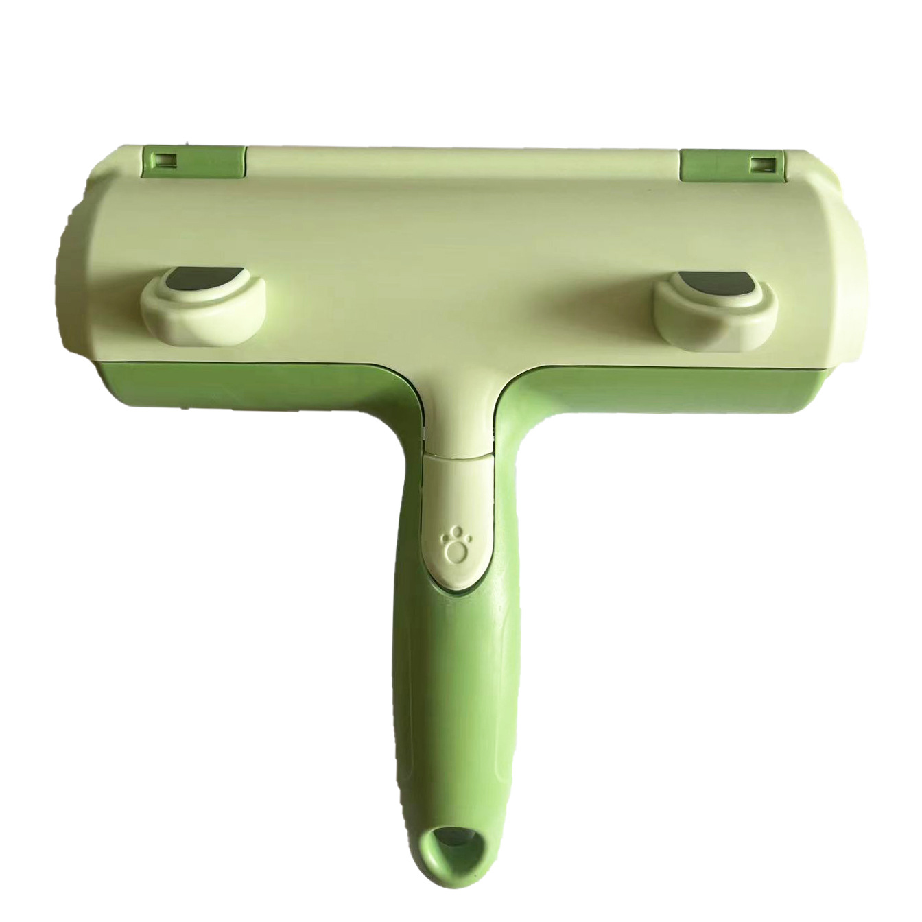 Dispositivo de pegado de pelo de mascota Rana rodillo cepillo de eliminación de pelo bidireccional gato y perro ropa sofá Dispositivo de pegado de pelo limpieza automática al por mayor