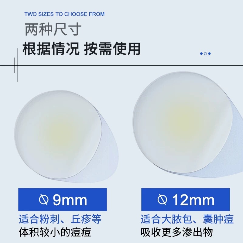 海氏海诺水胶体型痘痘贴吸液净痘贴隐形透明遮瑕贴圆形痘痘贴36贴|undefined