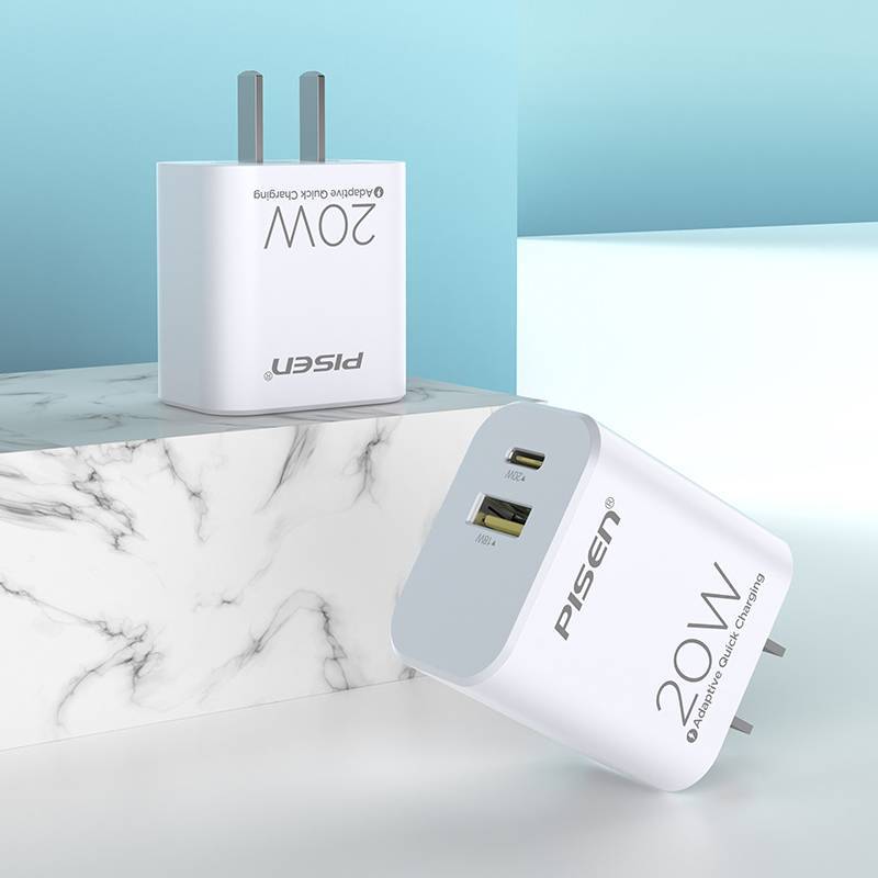 Pinsheng New 20W Head USB+TypeC Port PD Fast Travel Charging Medium sized Mobile Phone Charger Batch_voghion.com
