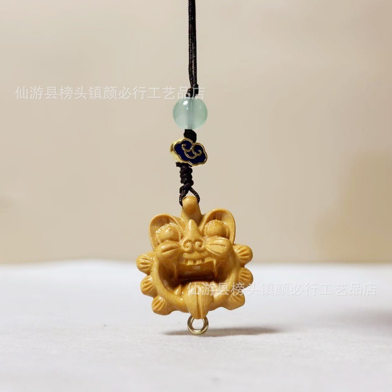 黄金白檀タイル猫霊獣工芸品観光名所ホット販売デスクトップ装飾品子猫かわいい文具ハンドピース|undefined