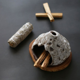 Palo Santo holder Cross Border Peru Holy Wood Burning Tray Ceramic Aromatherapy Furnace Sage Bracket
